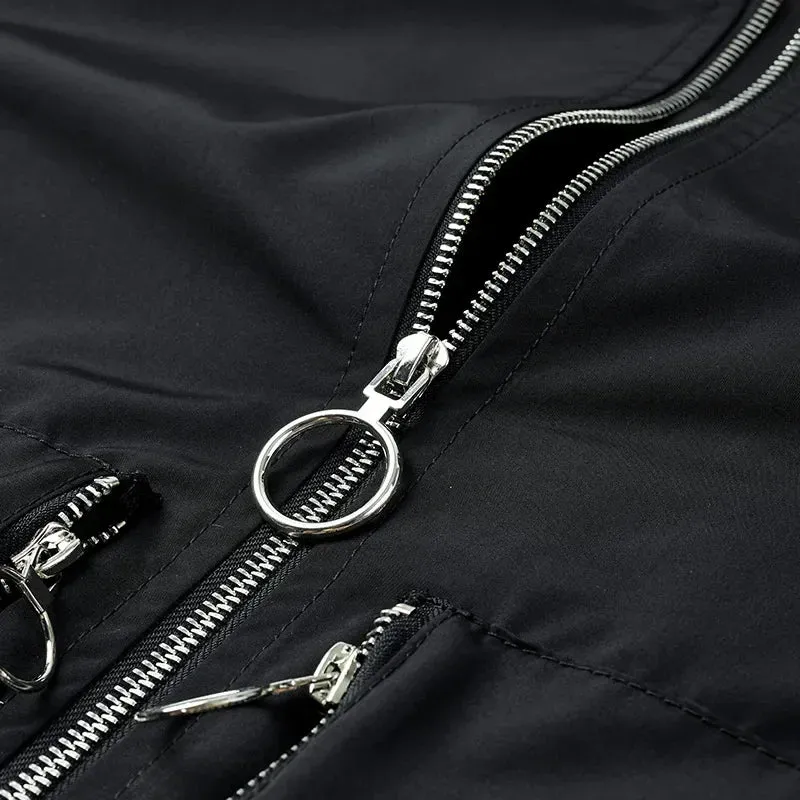 Men's Cargo Jacket 2024 Spring Hunting Multi Pocket Windproof Waterproof Embroidered Coat Harajuku Street Men's Baseball Jacket