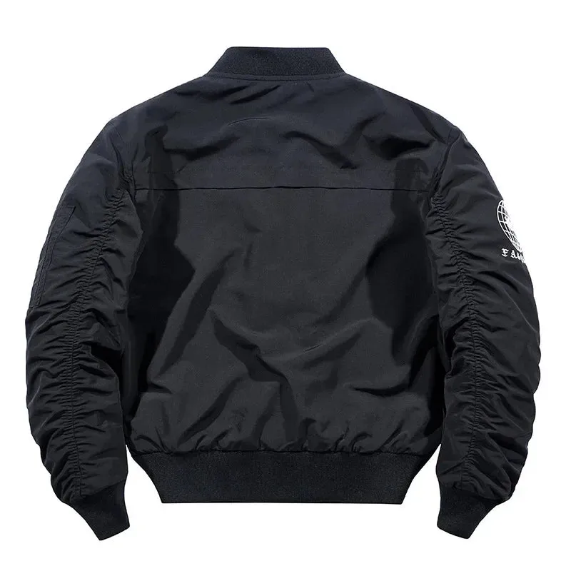Men's Cargo Jacket 2024 Spring Hunting Multi Pocket Windproof Waterproof Embroidered Coat Harajuku Street Men's Baseball Jacket