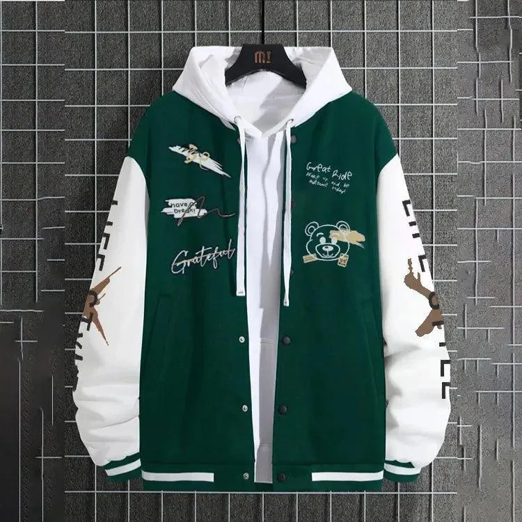 Men's Casual Baseball Jacket
