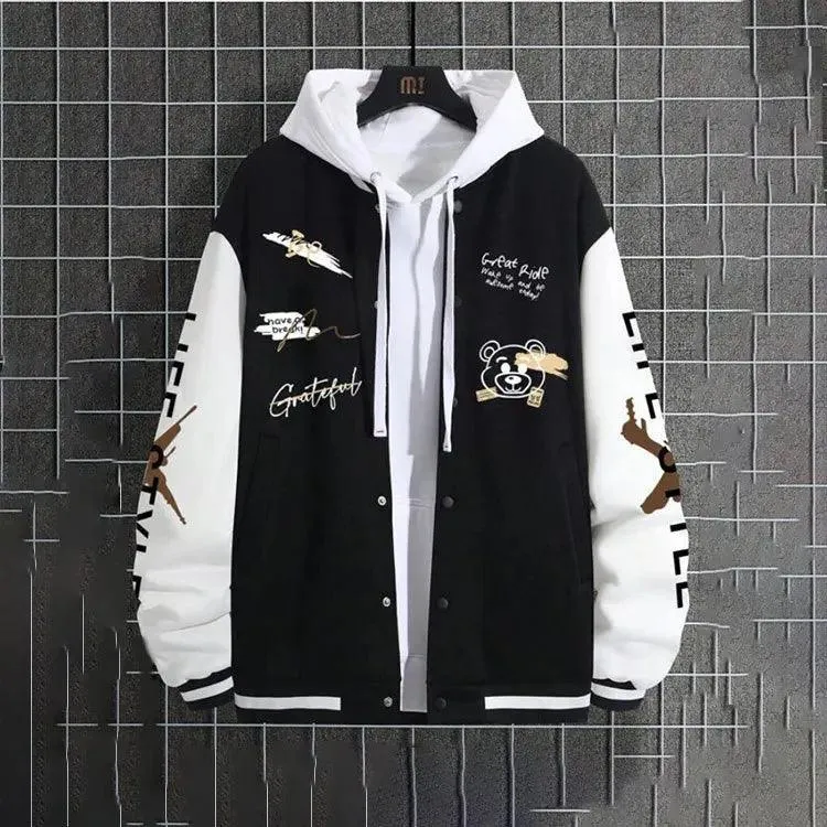 Men's Casual Baseball Jacket