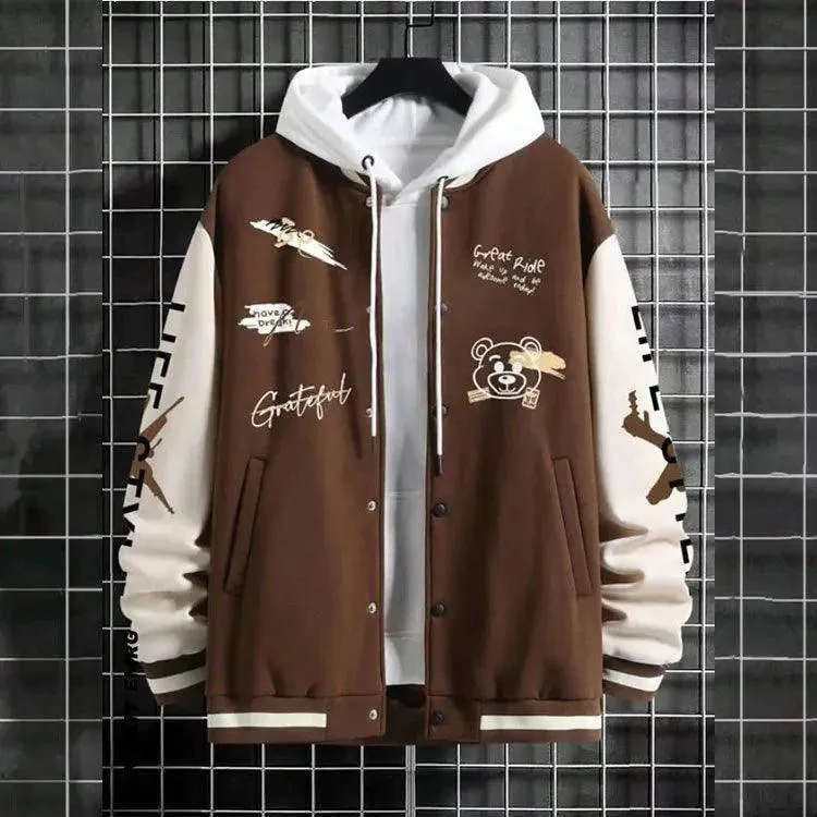 Men's Casual Baseball Jacket