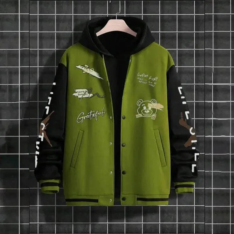 Men's Casual Baseball Jacket