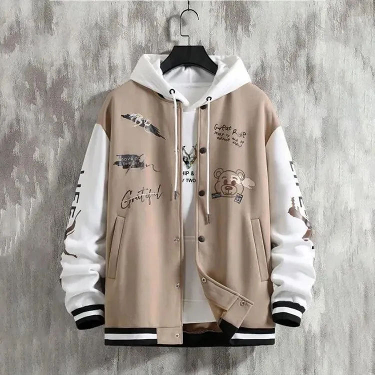 Men's Casual Baseball Jacket