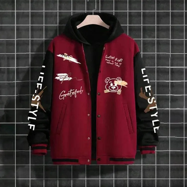 Men's Casual Baseball Jacket