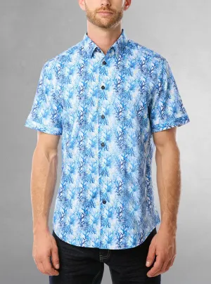 Men's casual short sleeve stretch shirt