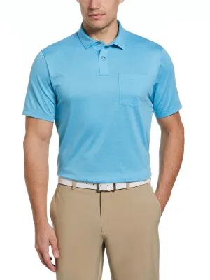 Men's Fine Line Eco Golf Polo with Pocket