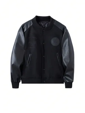 Men's Patchwork Embroidery Baseball Jacket