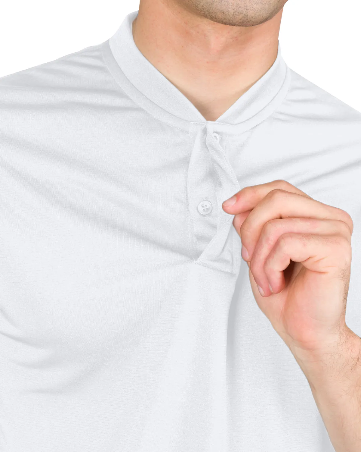 Men's Quick-Dry Collarless Golf Polos