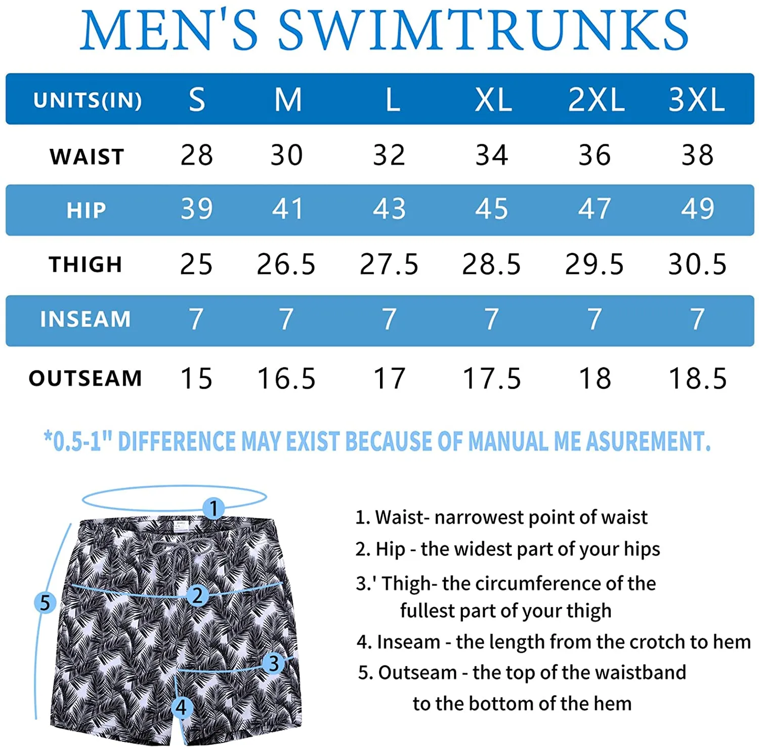 Men's swimming trunks quick dry beach shorts