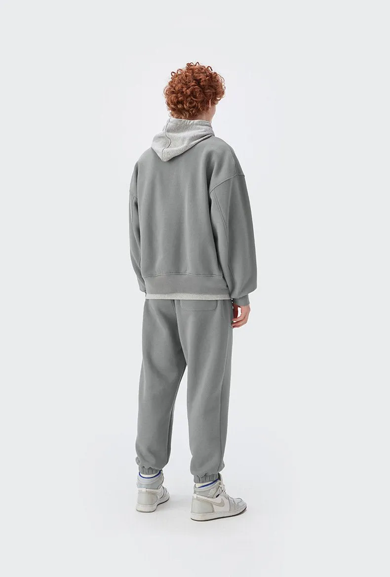 Men's Wear | Small And Large Plus 350g Weight Plus Velvet Loose Baseball Suit Rib Solid Color Jacket Men's Jacket Men's Jacket