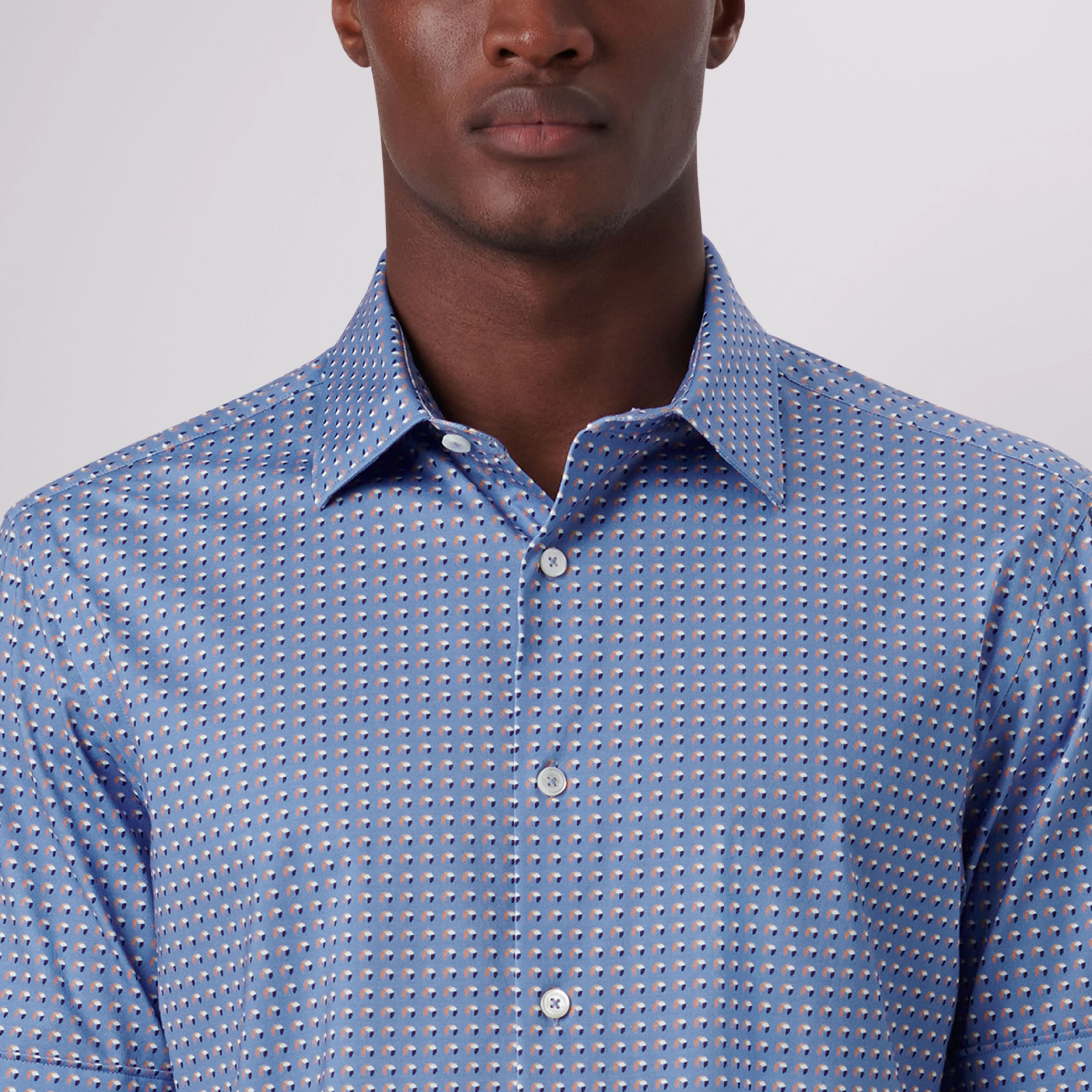 Miles Abstract Print OoohCotton Short Sleeve Shirt