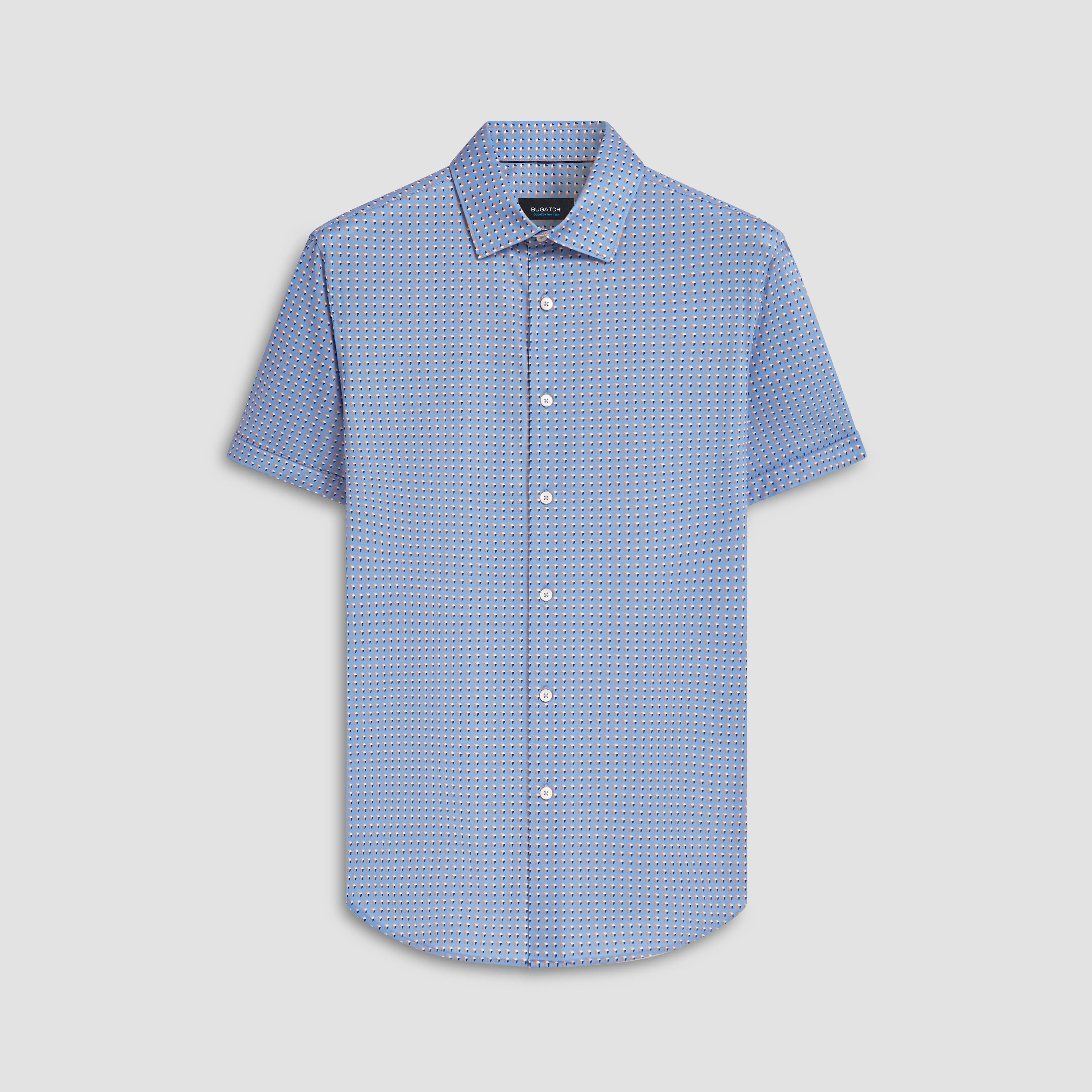 Miles Abstract Print OoohCotton Short Sleeve Shirt
