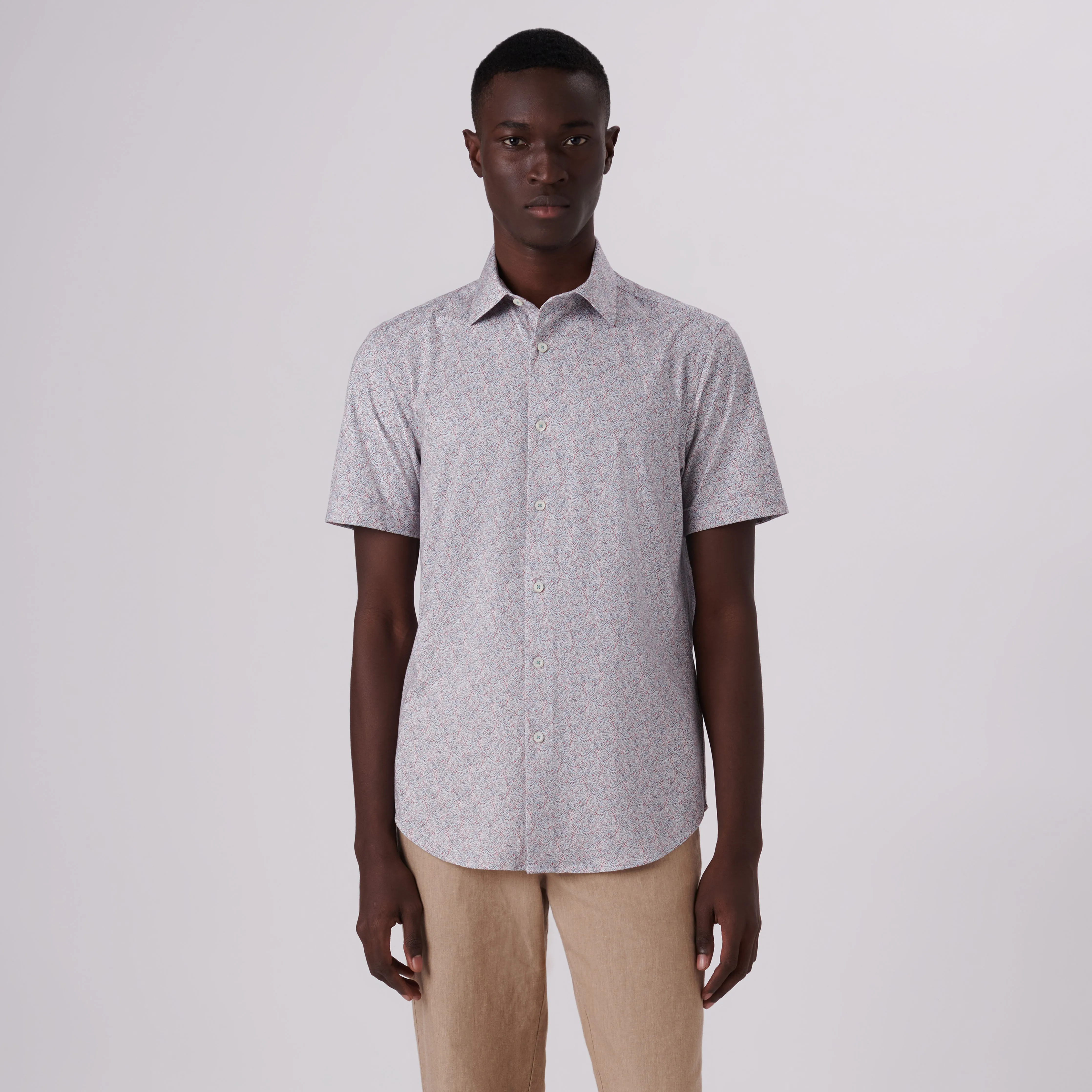 Miles Abstract Print OoohCotton Short Sleeve Shirt