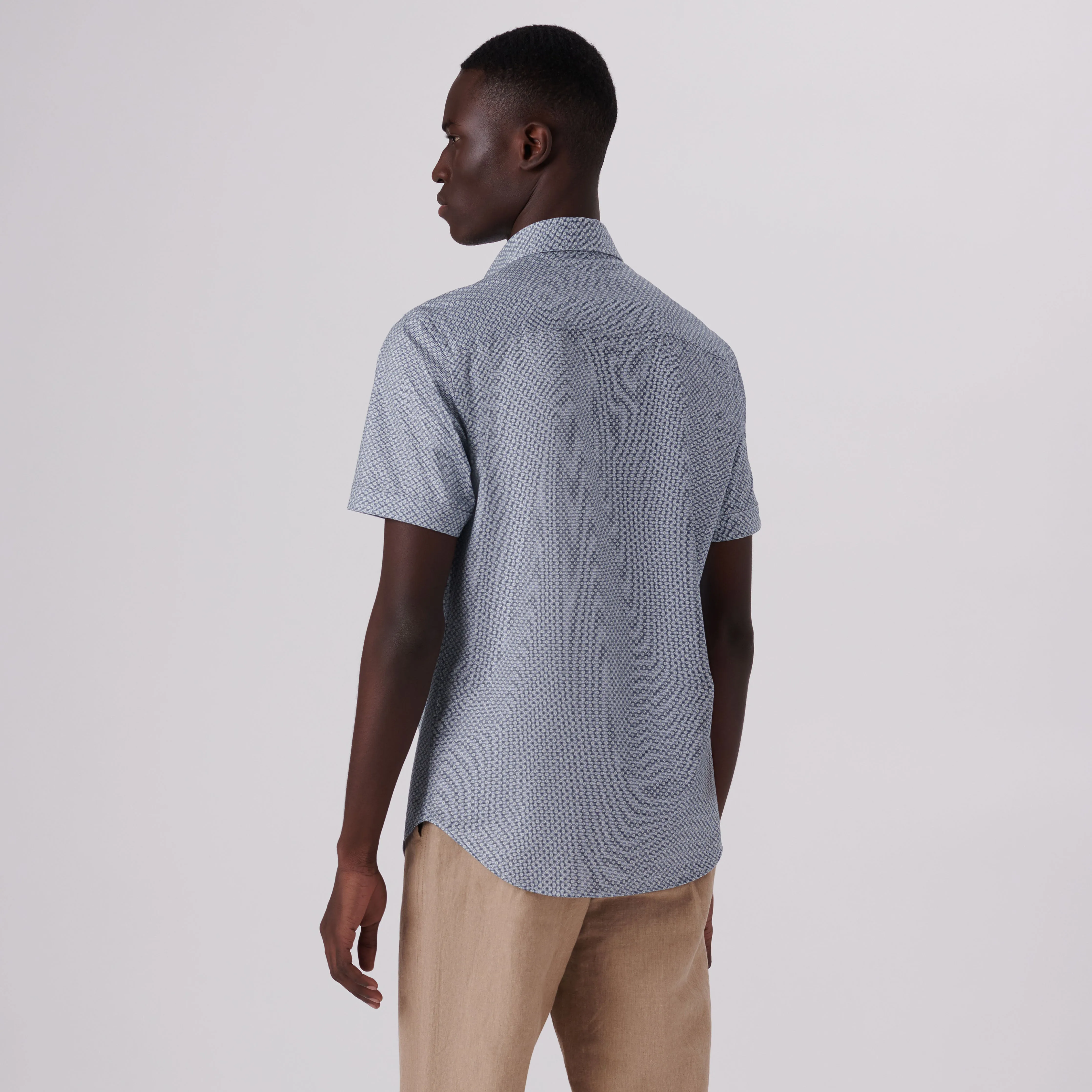 Miles Floral Print OoohCotton Short Sleeve Shirt