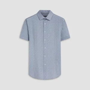 Miles Floral Print OoohCotton Short Sleeve Shirt
