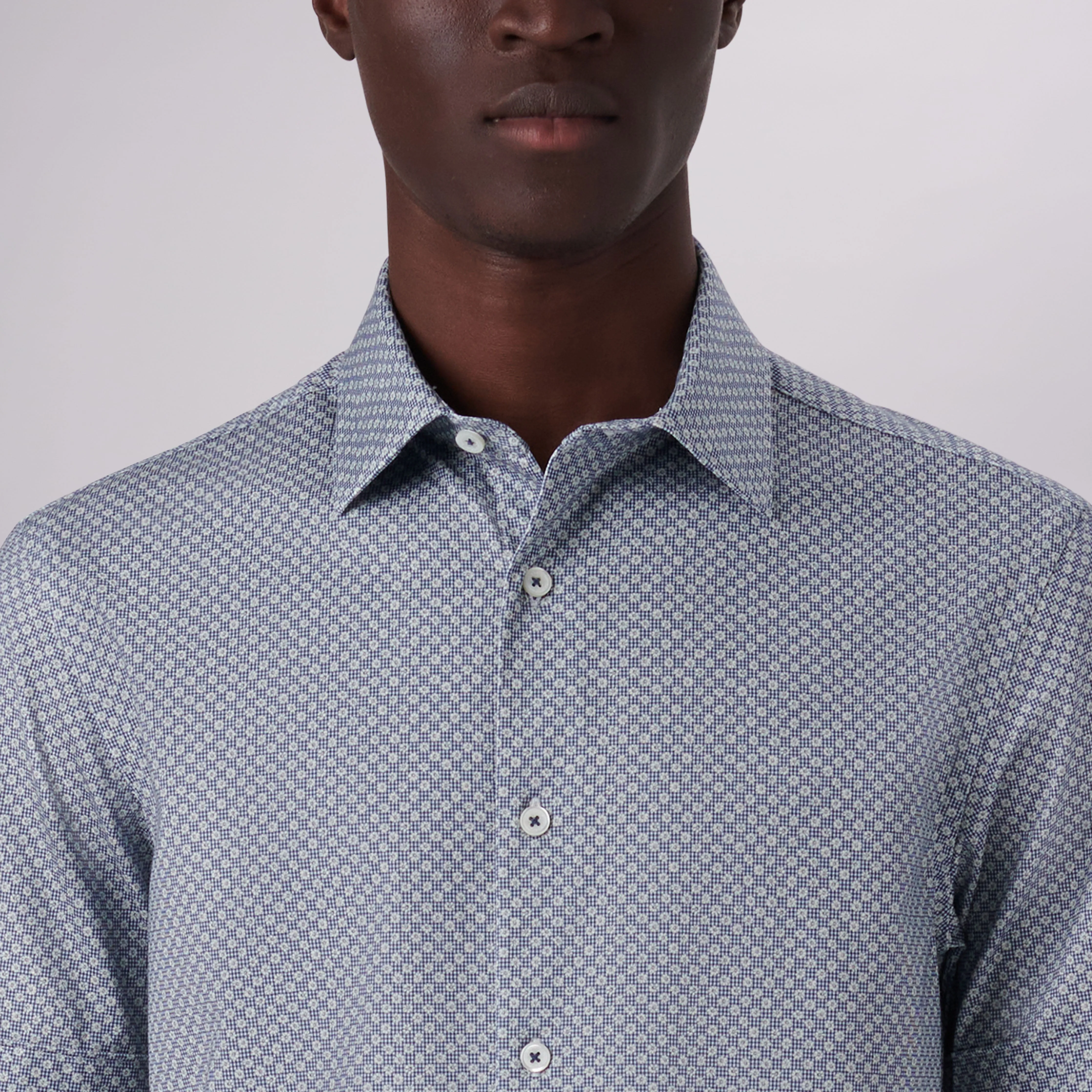 Miles Floral Print OoohCotton Short Sleeve Shirt