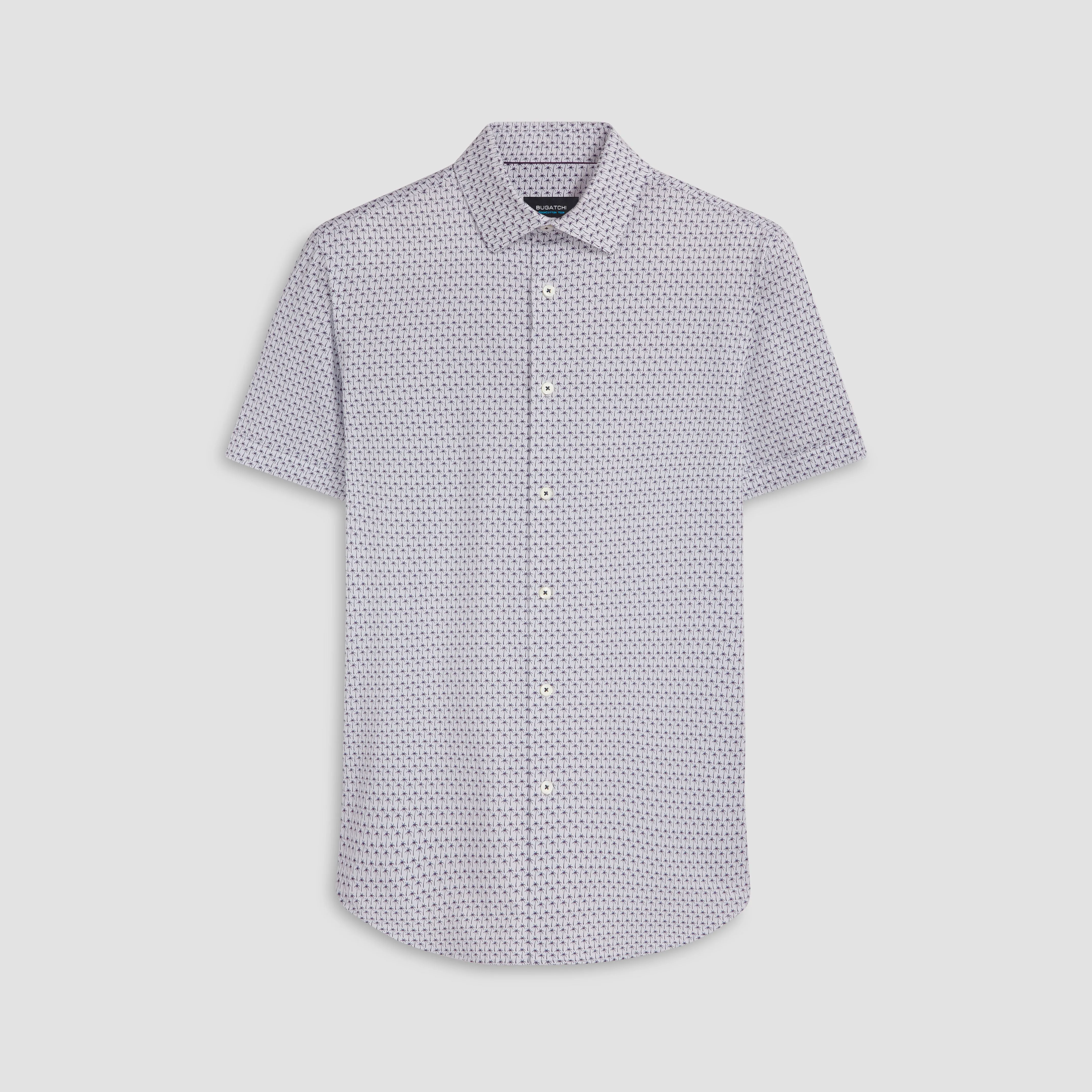 Miles Palm Tree Print OoohCotton Short Sleeve Shirt