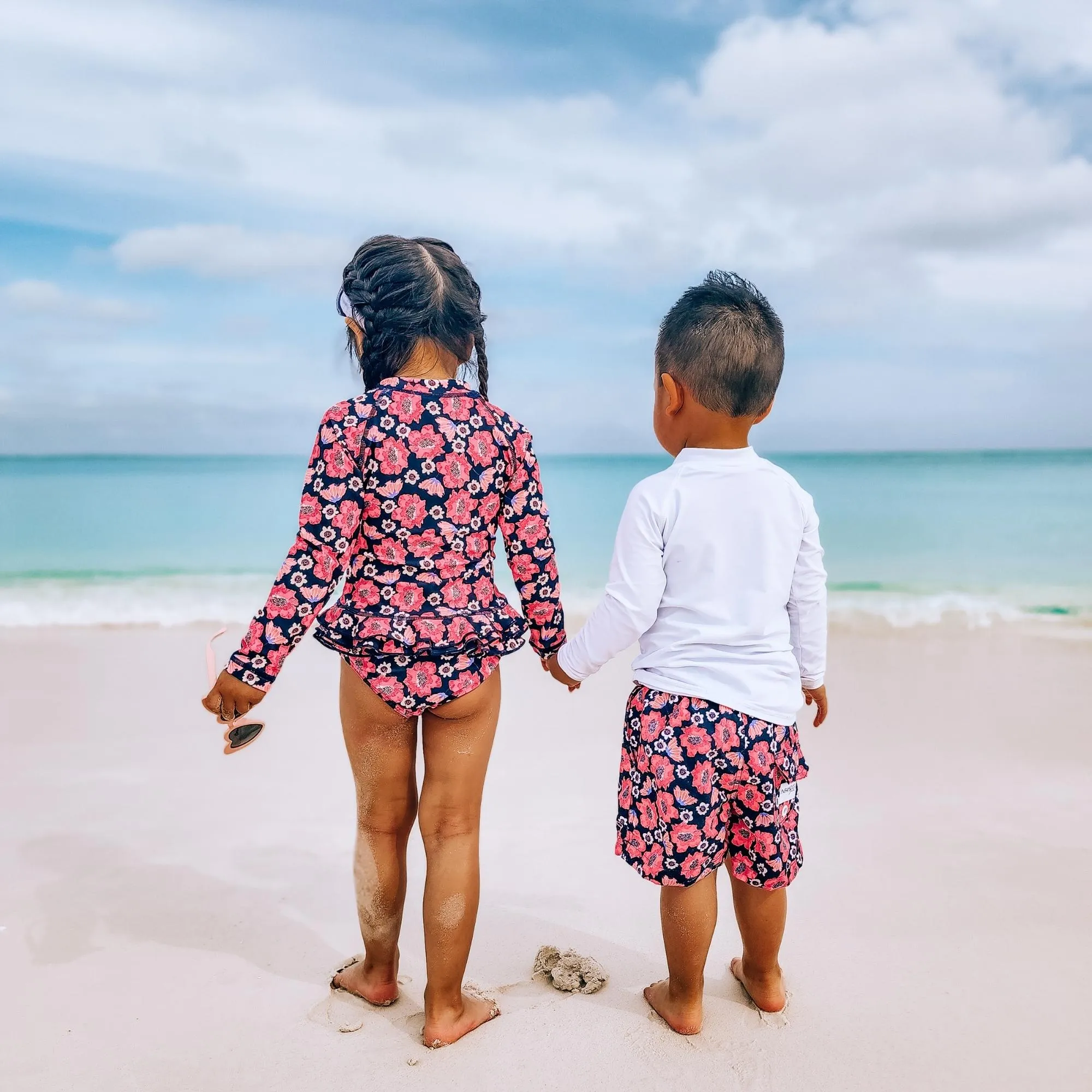 Mini Hank Board Shorts Final Sale - Navy Poppy