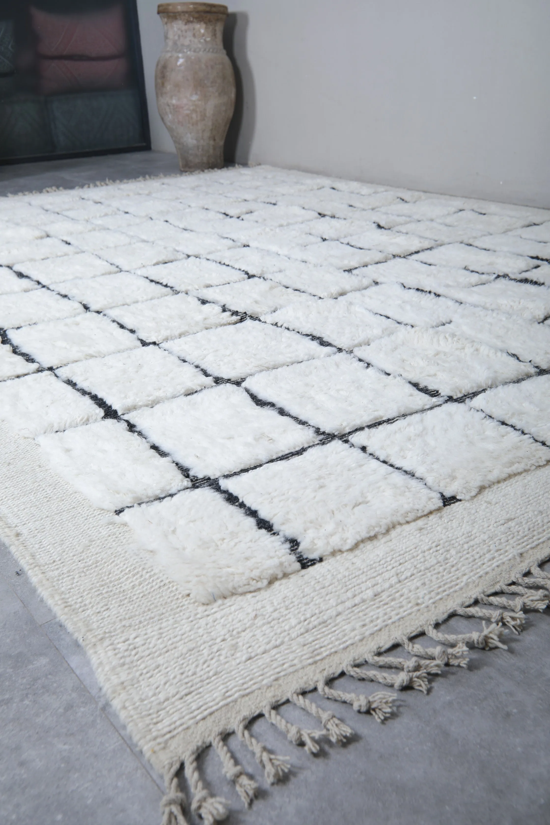 Moroccan berber rug - Custom rug - Handmade rug - Beni ourain