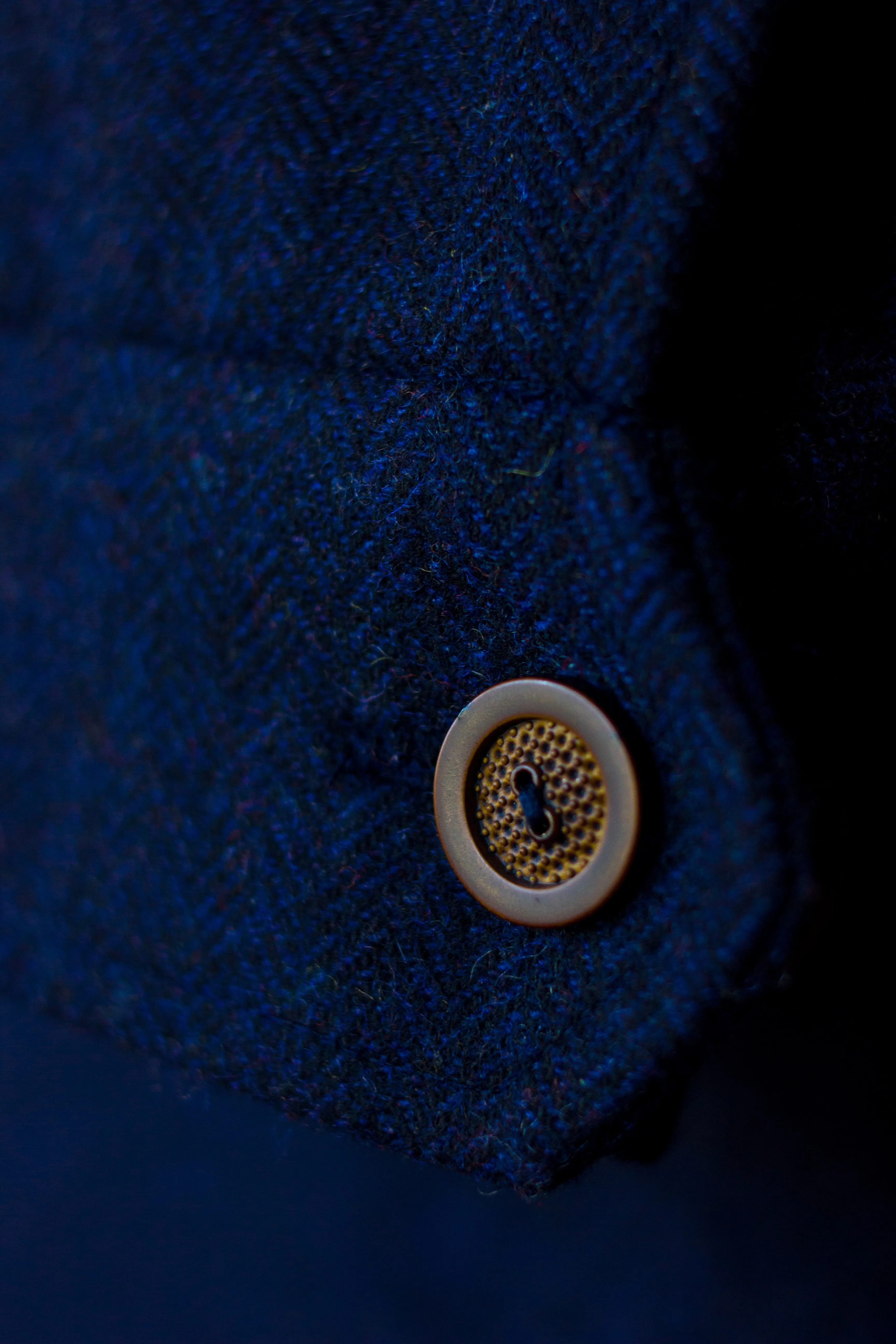 Navy Tweed Ulster Coat