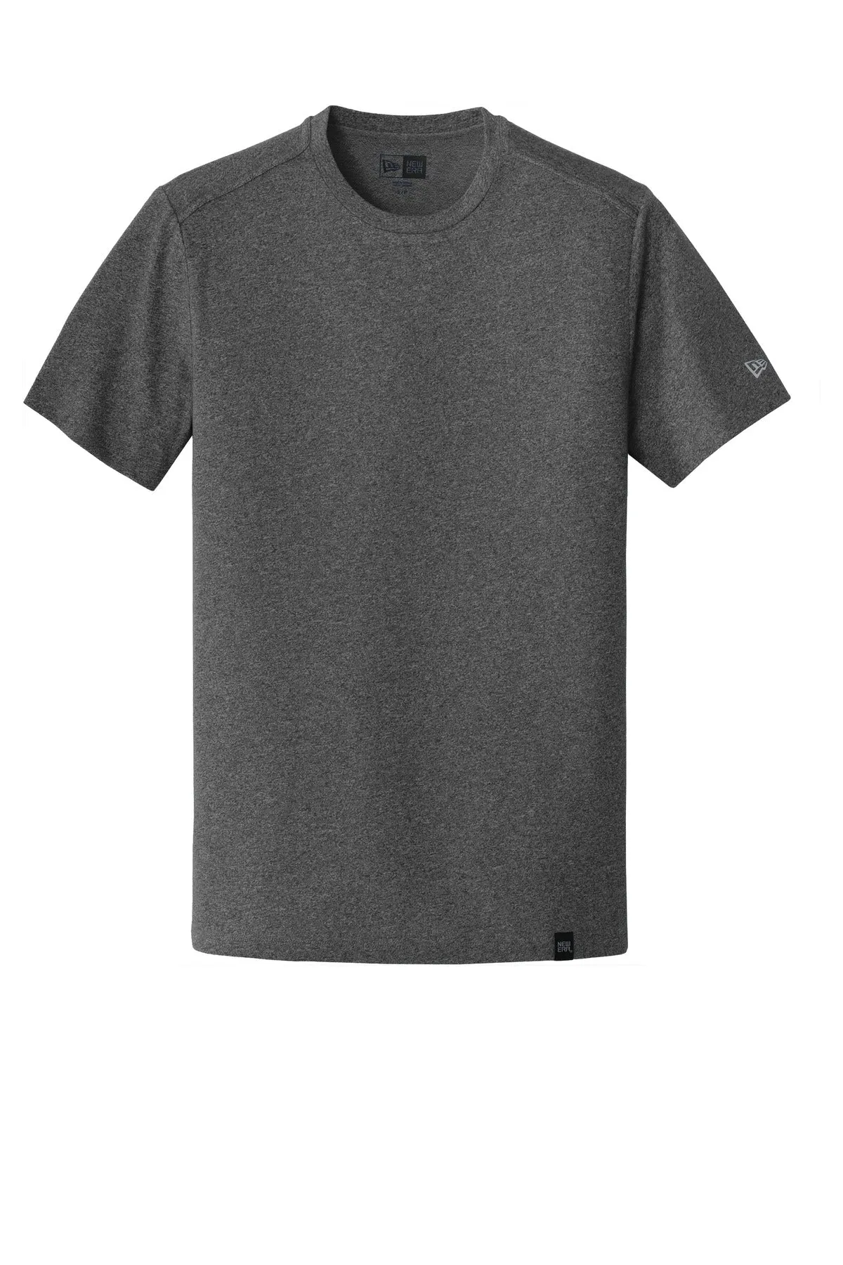 New Era  Heritage Blend Crew Tee. NEA100 Black Heather