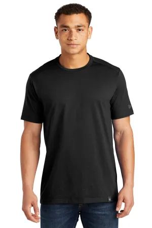 New Era  Heritage Blend Crew Tee. NEA100 Black