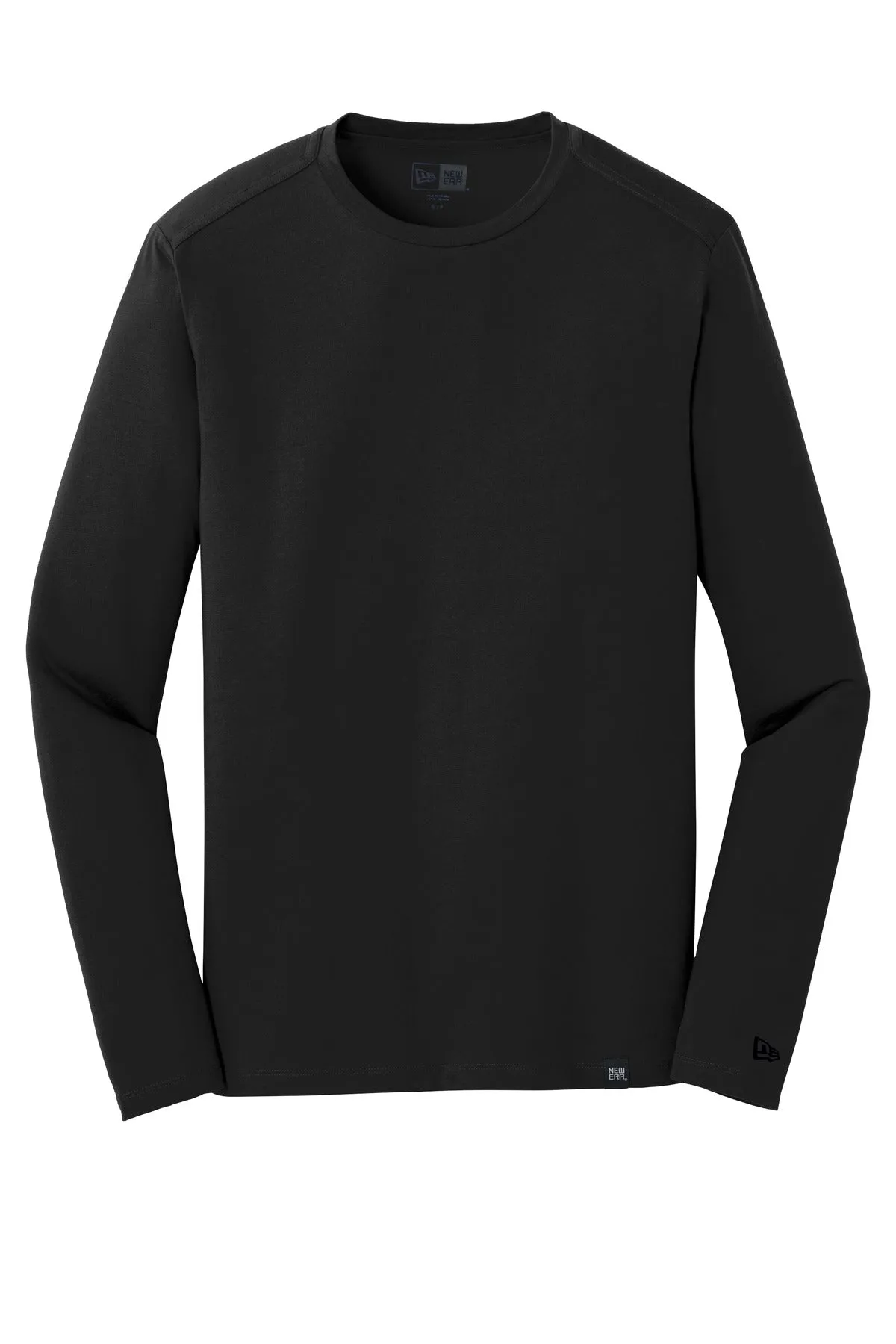 New Era  Heritage Blend Long Sleeve Crew Tee. NEA102 Black