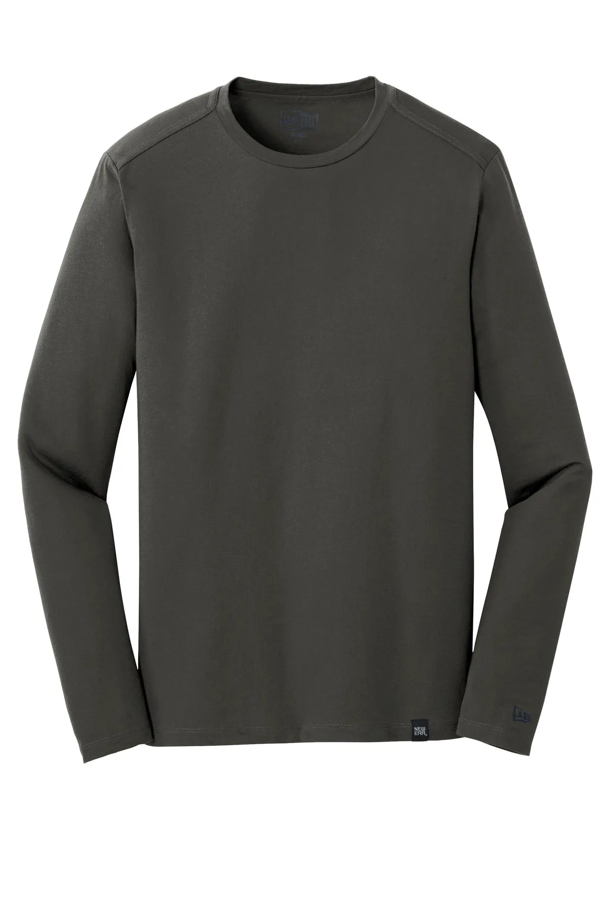 New Era  Heritage Blend Long Sleeve Crew Tee. NEA102 Graphite