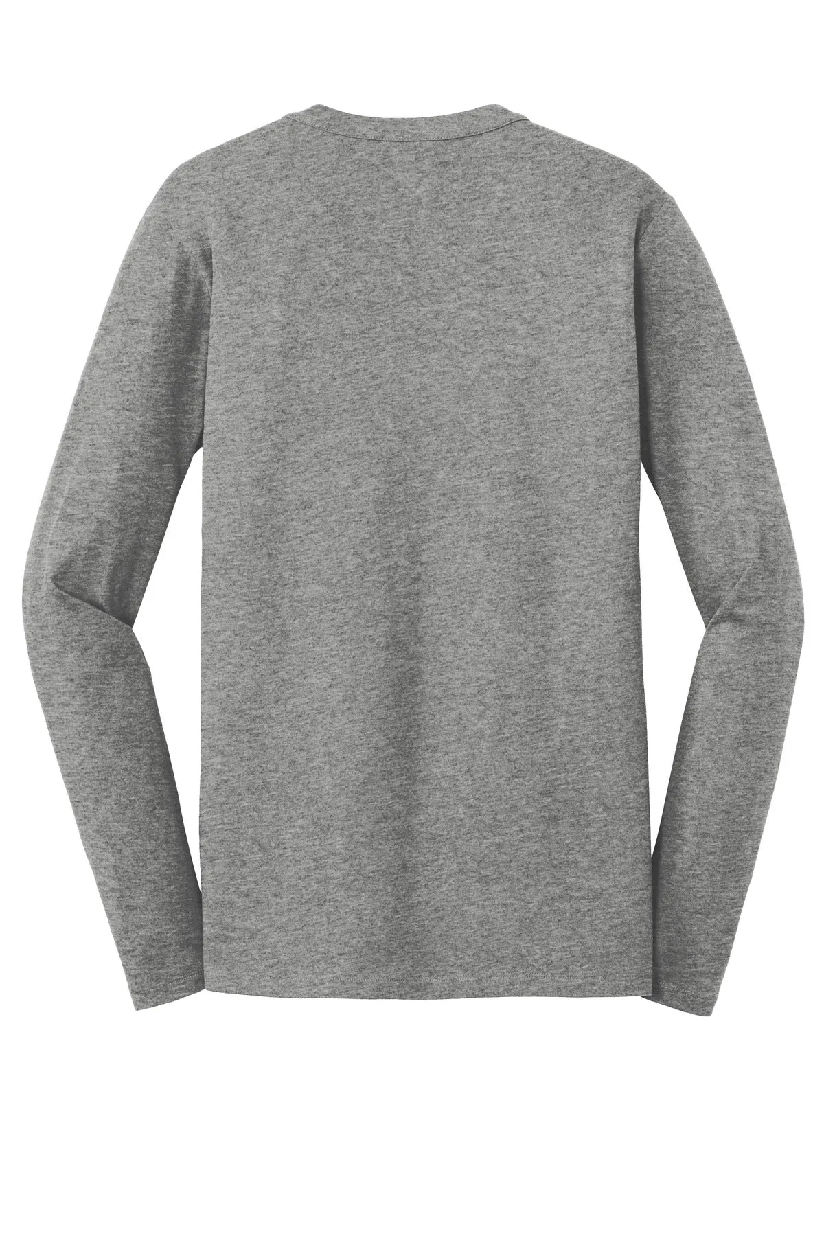 New Era  Heritage Blend Long Sleeve Crew Tee. NEA102 Shadow Grey Heather
