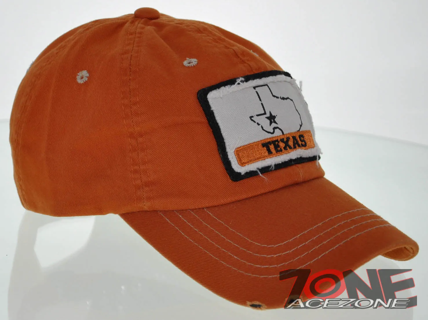 NEW! REIGN USA TEXAS LONE STAR STATE COTTON CAP HAT ORANGE