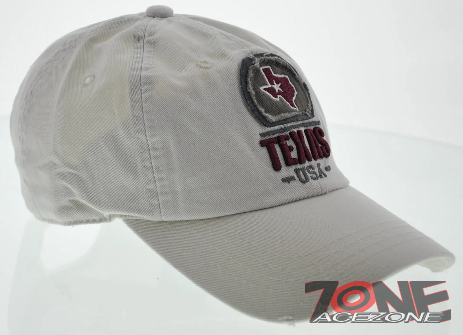 NEW! REIGN USA TEXAS STATE LONG STAR STATE COTTON CAP HAT CREAM