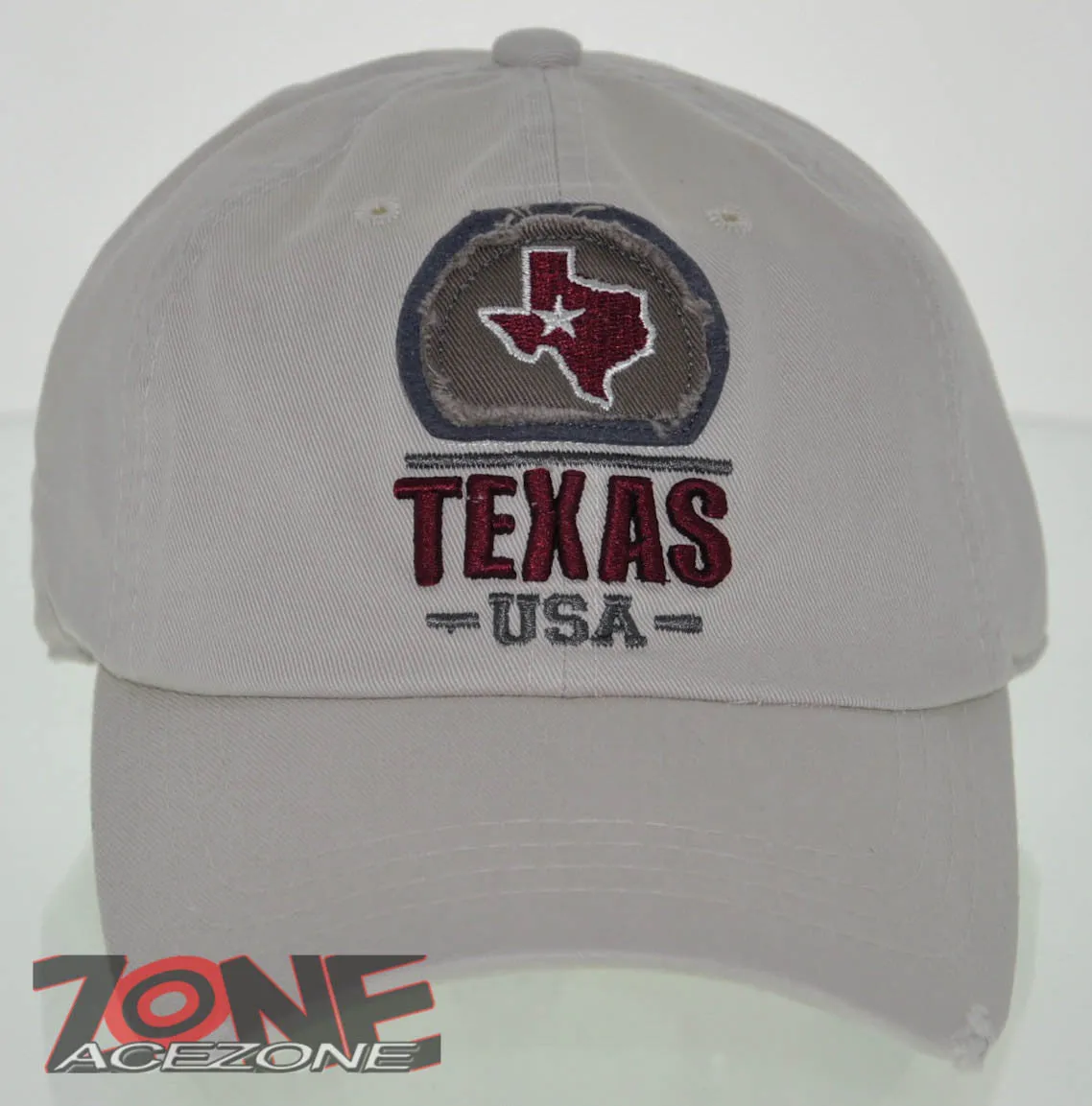 NEW! REIGN USA TEXAS STATE LONG STAR STATE COTTON CAP HAT CREAM