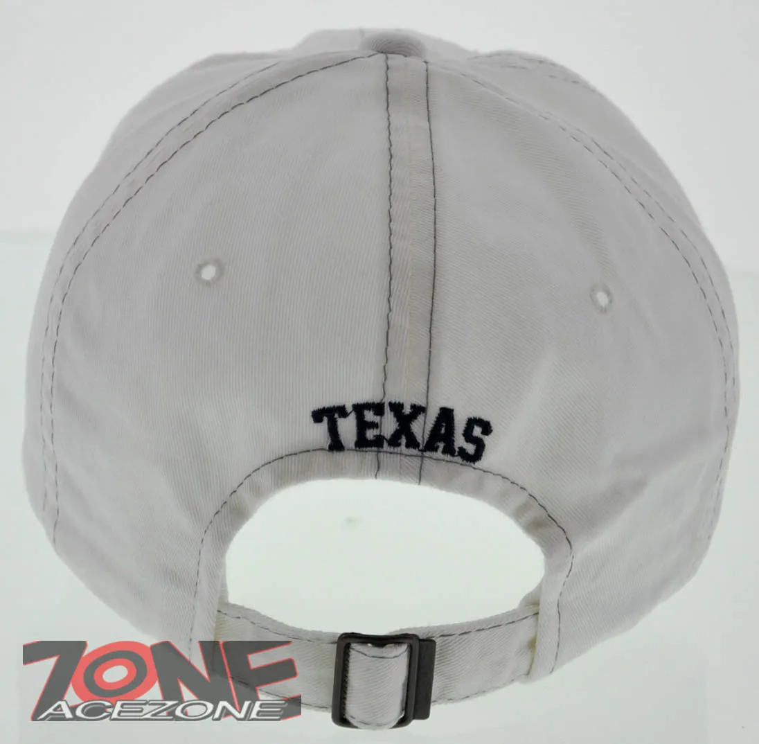 NEW REIGN USA TEXAS TX AMERICA COTTON CAP HAT WHITE