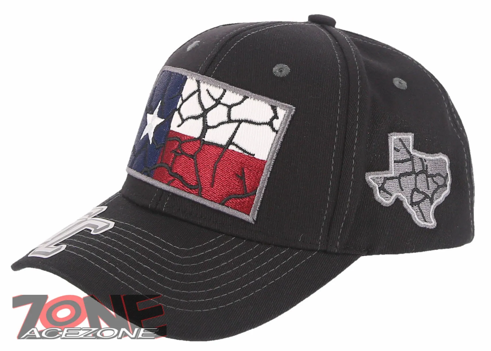 NEW! TEXAS FLAG STAR LONE STAR SNAPBACK BASEBALL CAP HAT BLACK