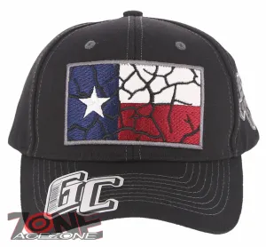 NEW! TEXAS FLAG STAR LONE STAR SNAPBACK BASEBALL CAP HAT BLACK