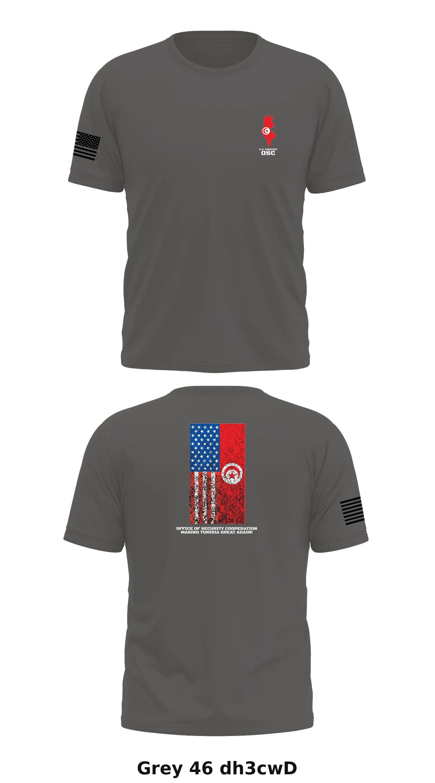 Office of Security Cooperation, Tunisia Store 1 Core Men's SS Performance Tee - dh3cwD