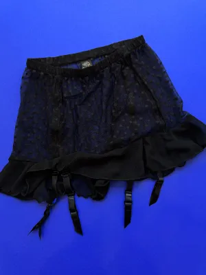 Only Hearts: Coucou Lola Mini Skirt Garter - Black