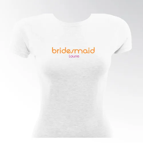 Orange Crush Bridesmaid TShirt