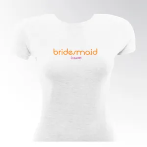 Orange Crush Bridesmaid TShirt