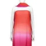 Oscar De La Renta Ombre Chiffon Gown | US 8