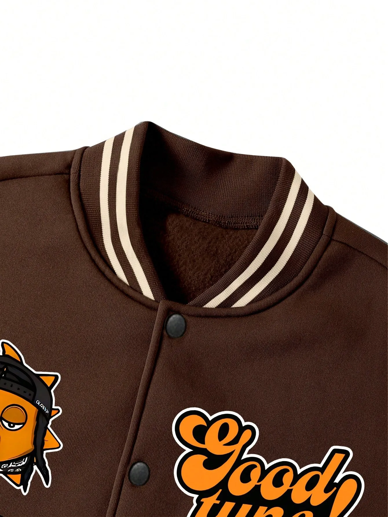 Oversized Men's Color Block Letter Print Button Up Varsity Jacket, Going Out Street Wear Baseball Long Sleeve Jacket, For Friends, Husband, Boyfriend Gifts
