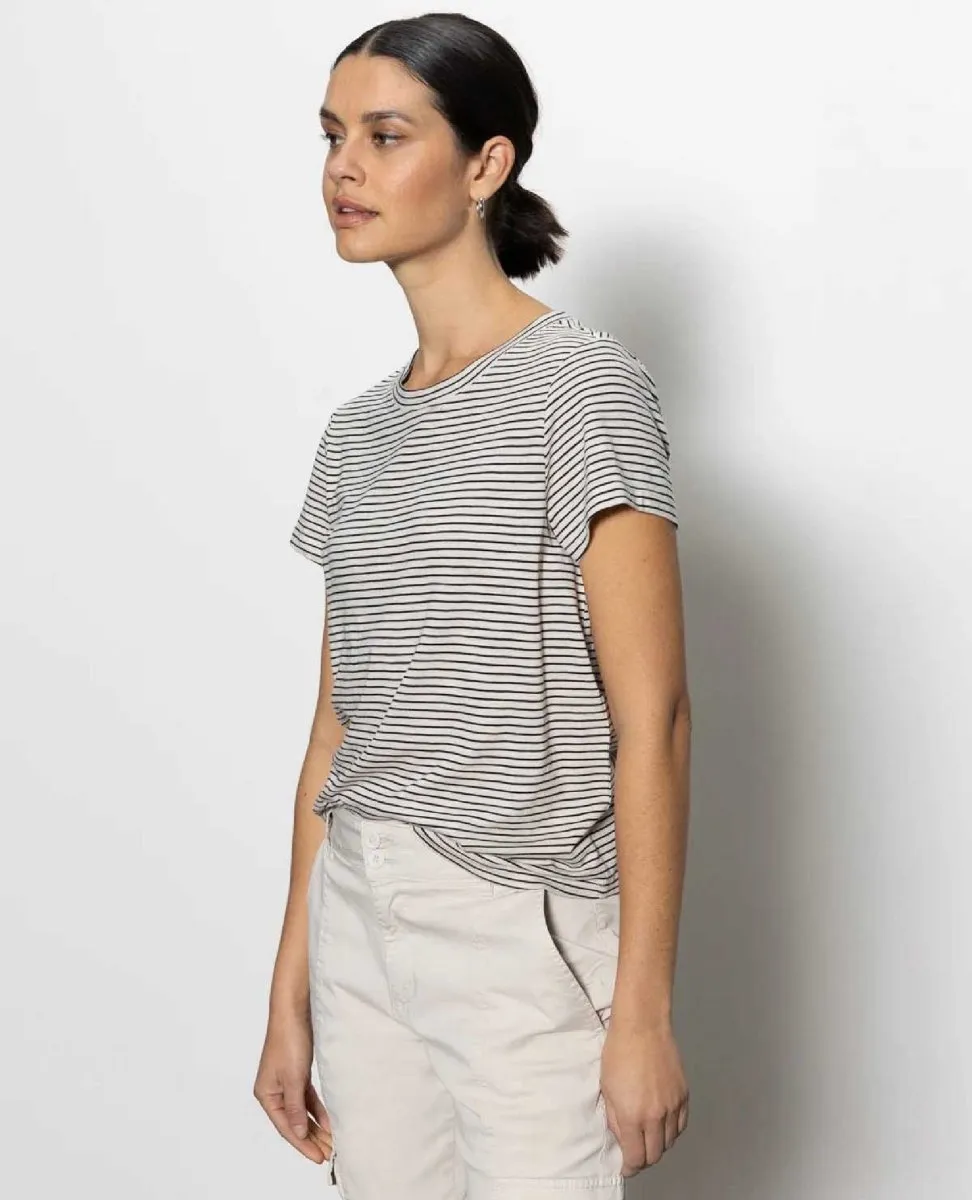 Perfect Tee Stone Black Stripe