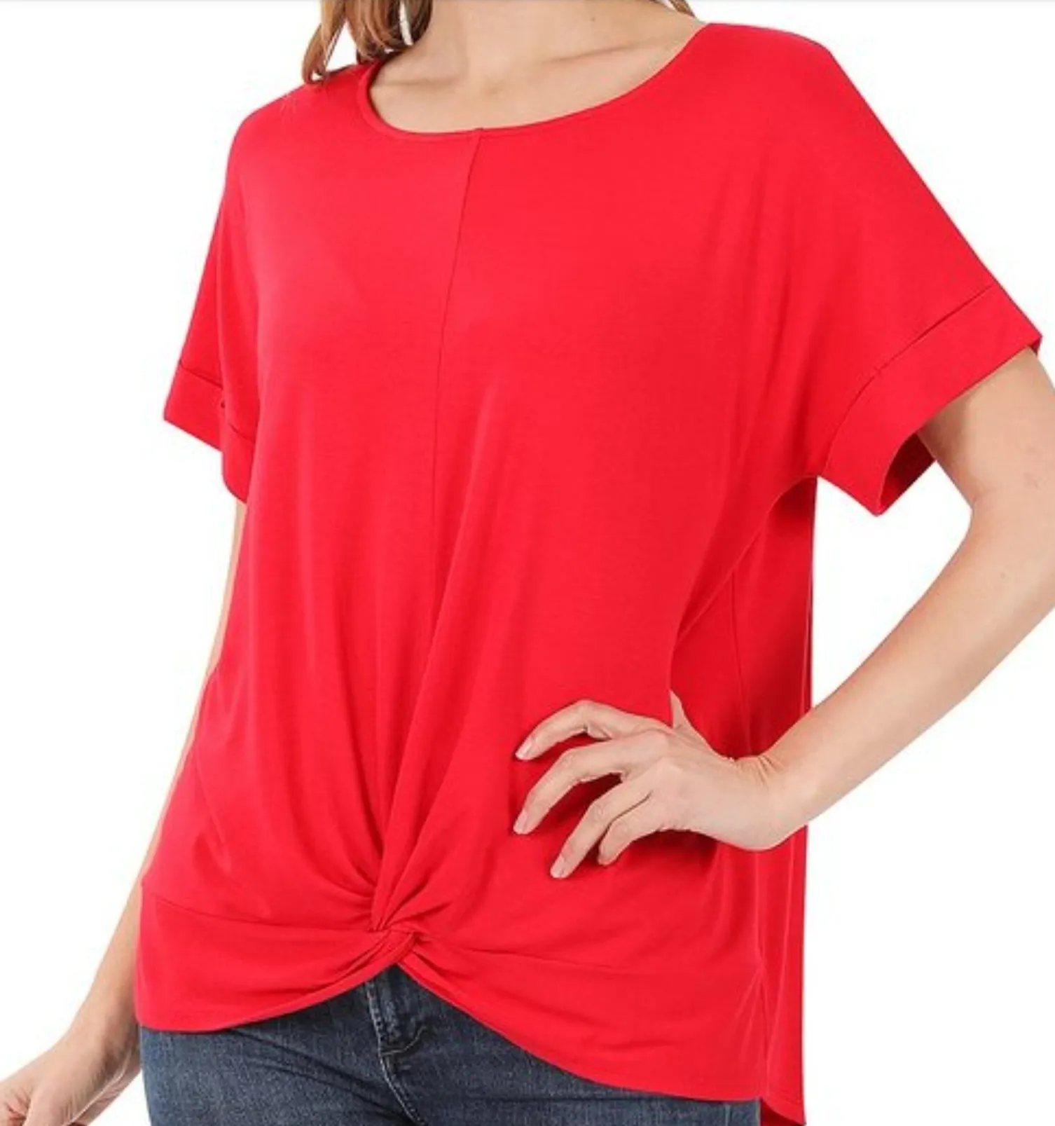 Plus Knot Front Top