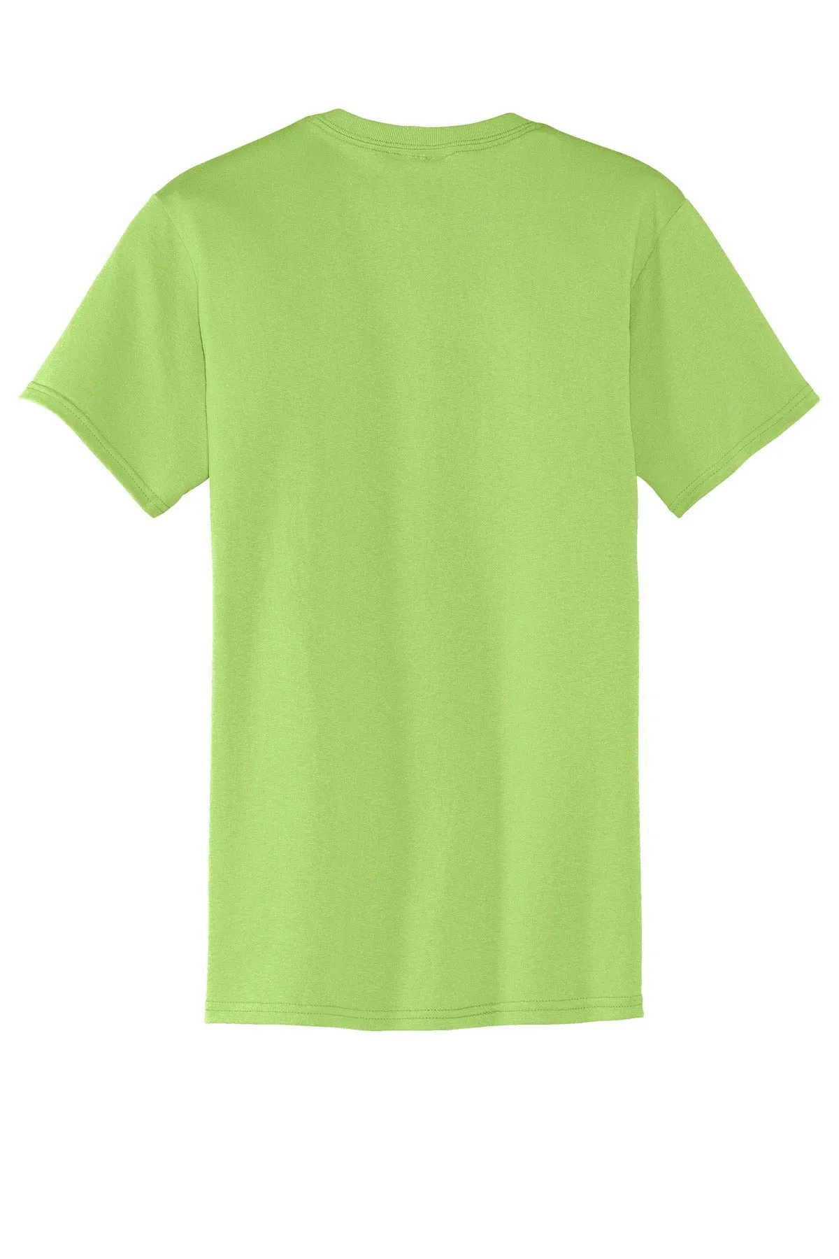 Port & Company Core Blend Pocket Tee. PC55P Lime