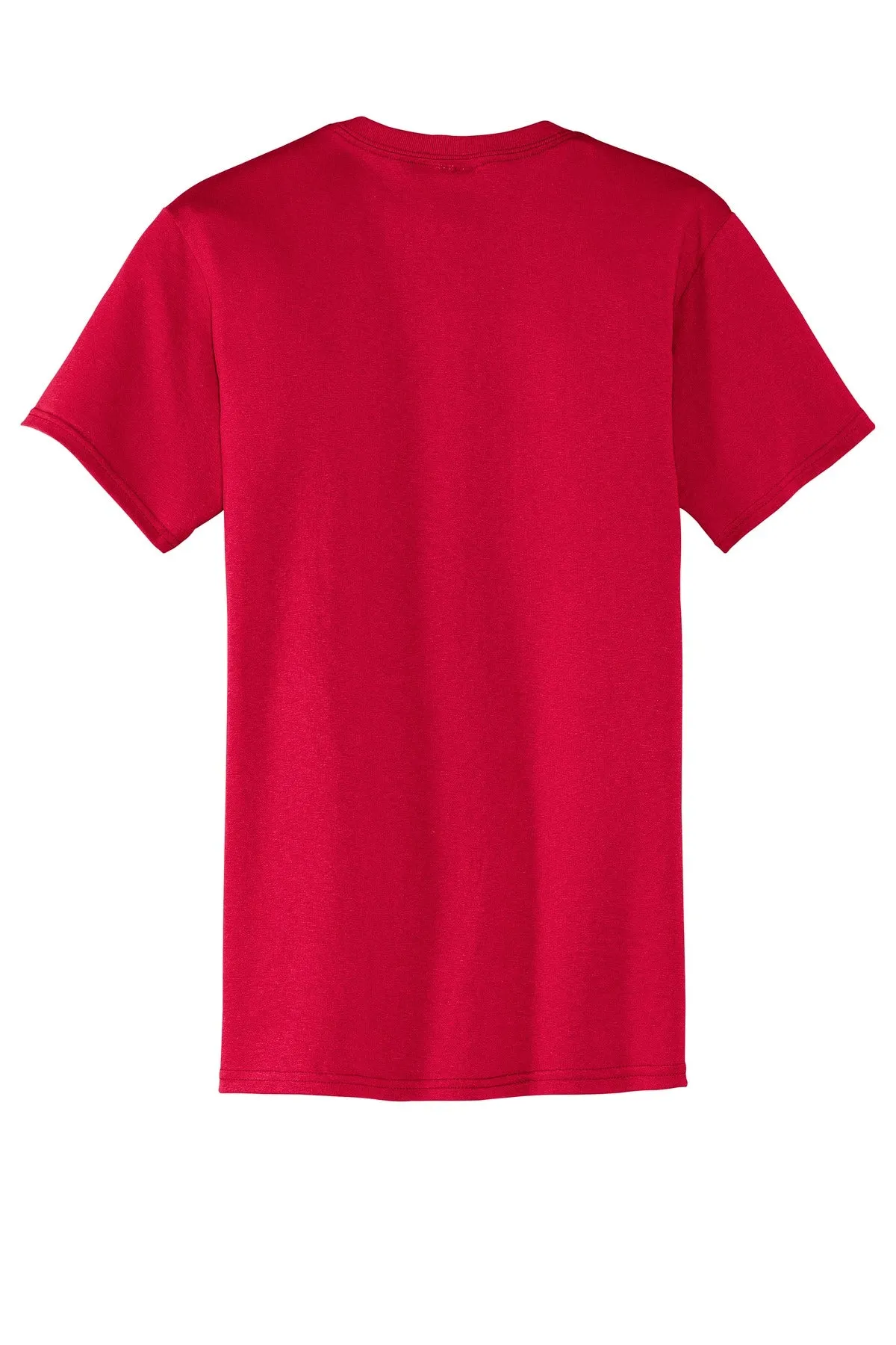 Port & Company Core Blend Pocket Tee. PC55P Red