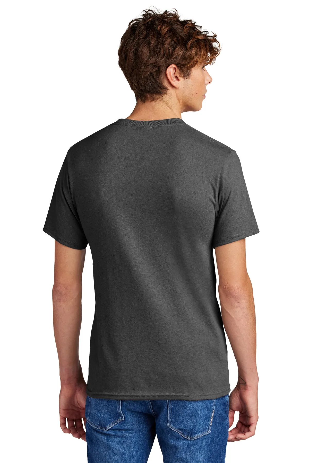 Port & Company Core Blend Tee.  PC55 Charcoal