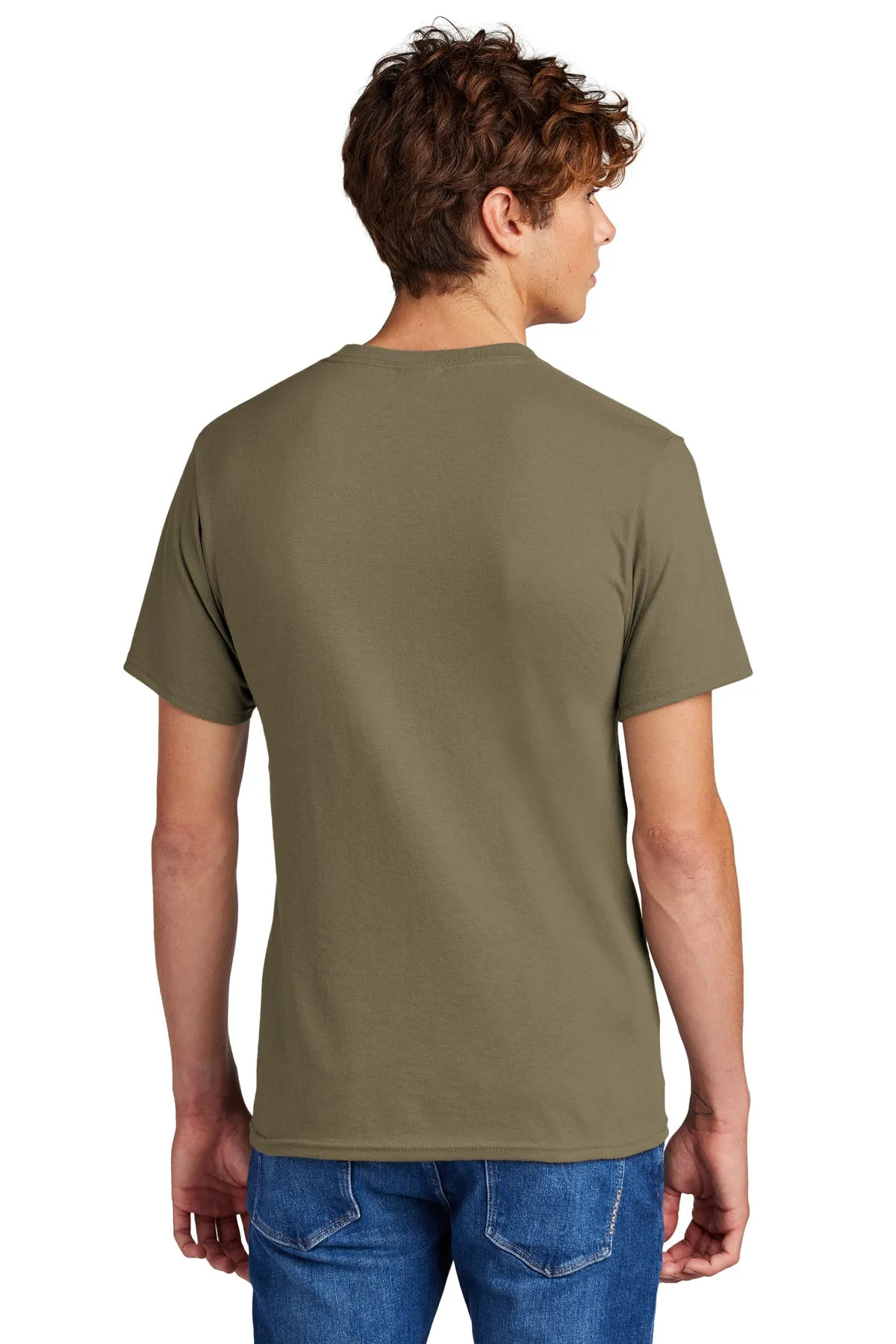 Port & Company Core Blend Tee.  PC55 Coyote Brown