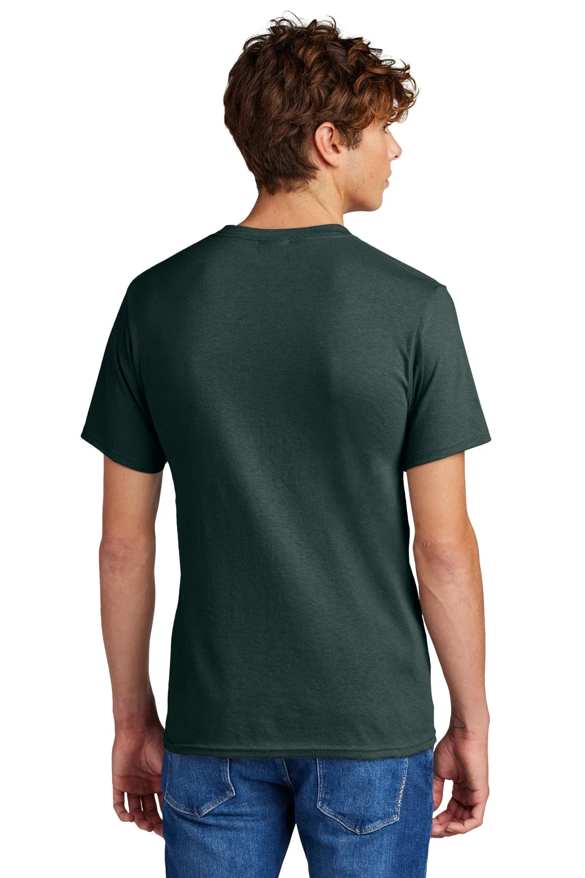 Port & Company Core Blend Tee.  PC55 Dark Green