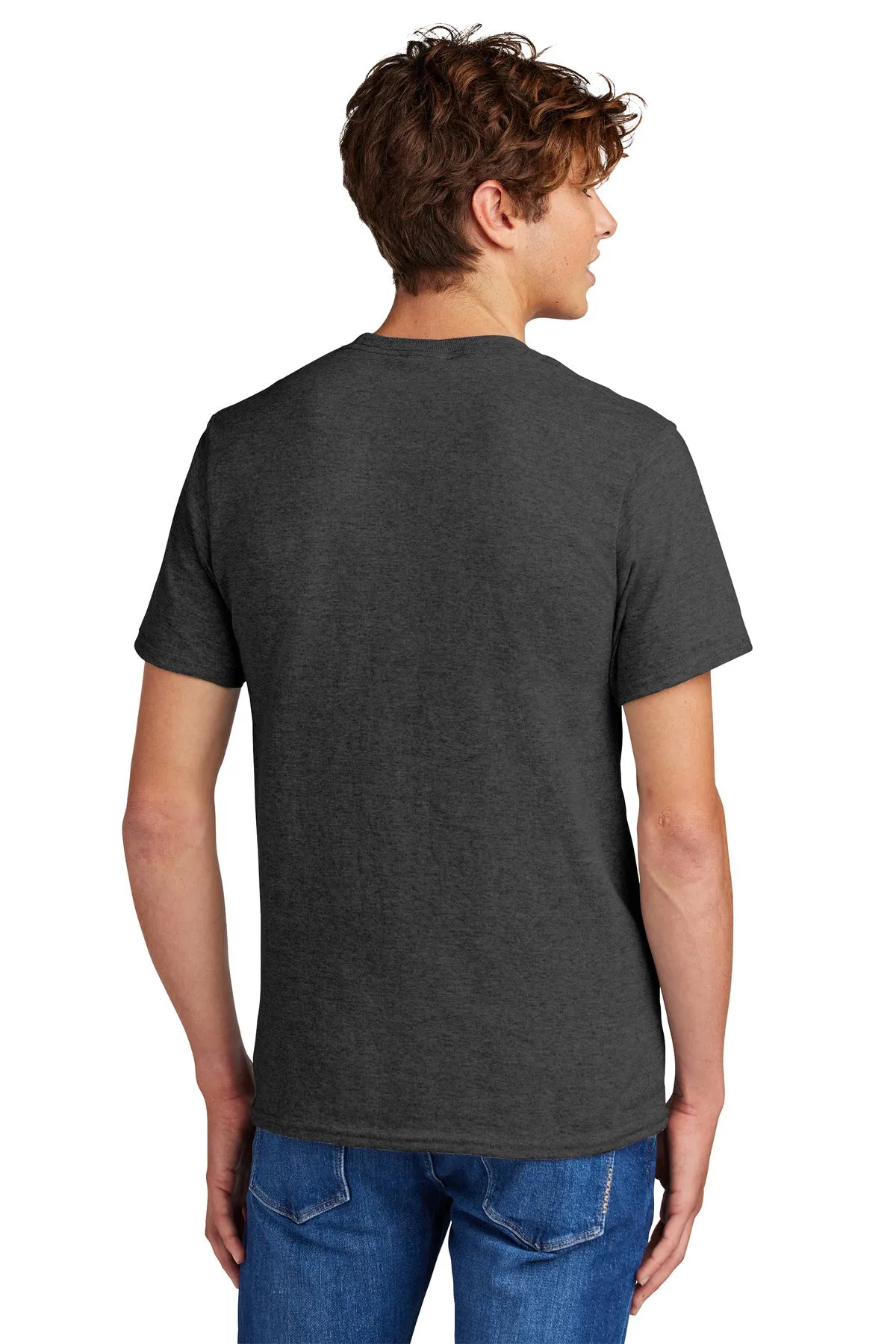 Port & Company Core Blend Tee.  PC55 Dark Heather Grey