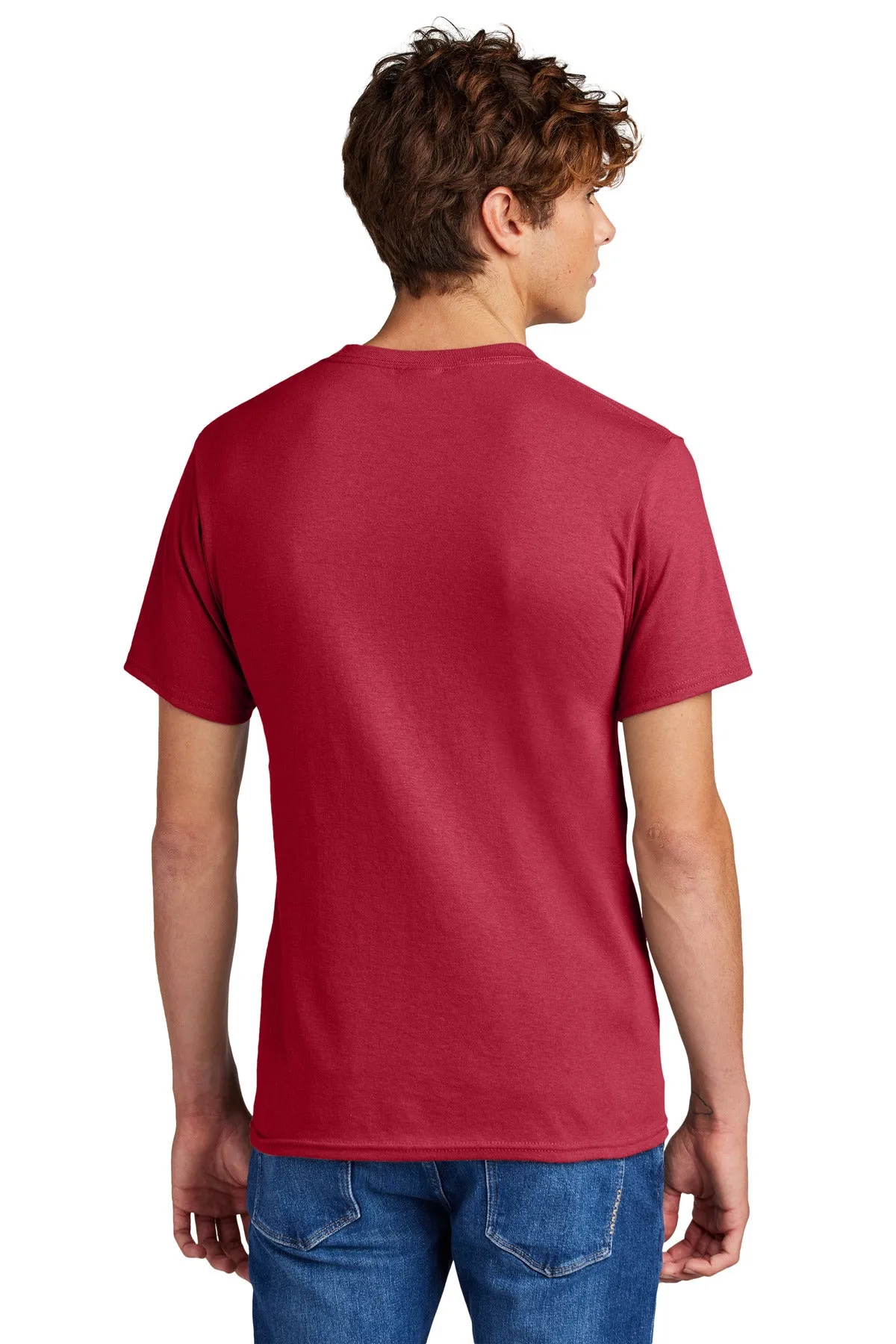 Port & Company Core Blend Tee.  PC55 Red